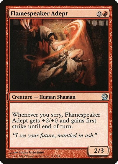 Flamespeaker Adept (THS) #123 Uncommon (Lightly Played) Theros Magic: 2013