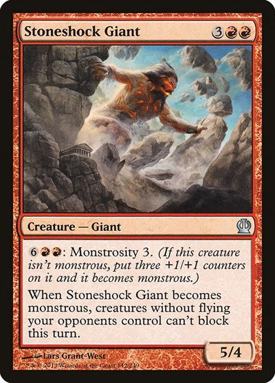 Stoneshock Giant (THS) #142 Uncommon (Lightly Played) Theros Magic: 2013