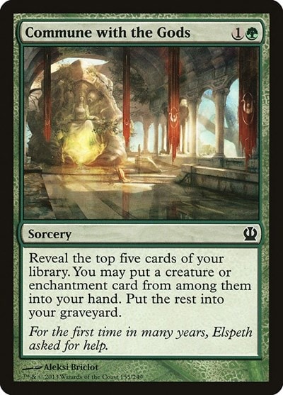 Commune with the Gods (THS) #155 Common (Moderately Played) Theros Magic: The Gathering: 2013
