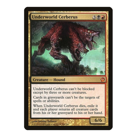 Underworld Cerberus (THS) #208 Mythic Rare (Lightly Played) Theros Magic: The Gathering: 2013