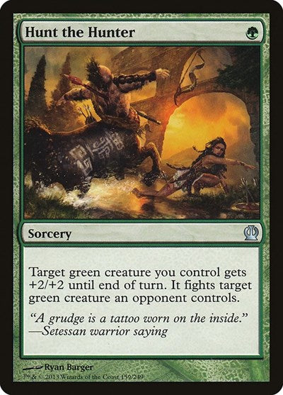 Hunt the Hunter (THS) #159 Uncommon (Lightly Played) Theros Magic: The Gathering: 2013