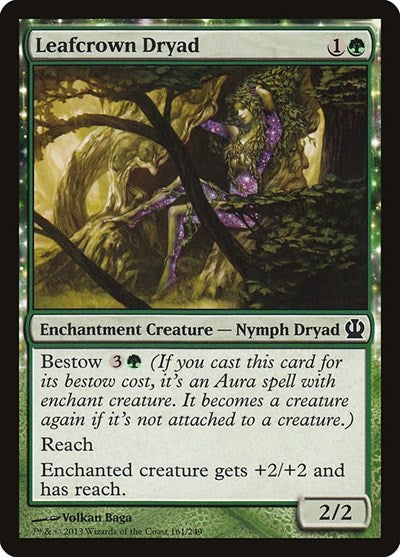 Leafcrown Dryad (THS) #161 Common (Lightly Played) Theros Magic: The Gathering: 2013
