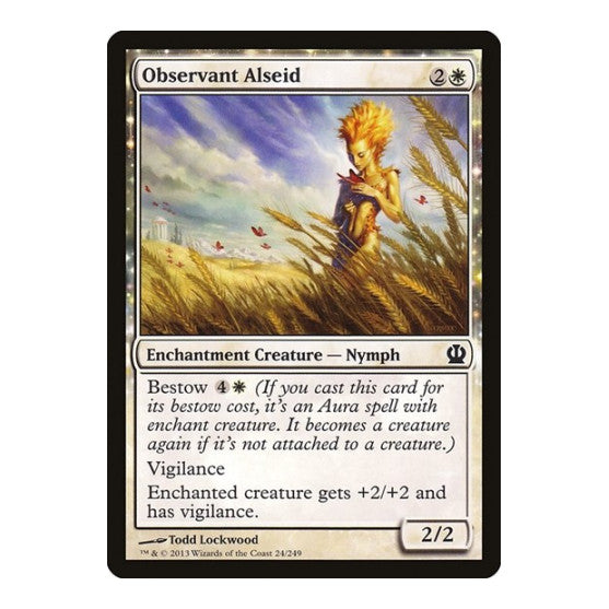 Observant Alseid (THS) #24 Common (Lightly Played) Theros Magic: The Gathering: 2013