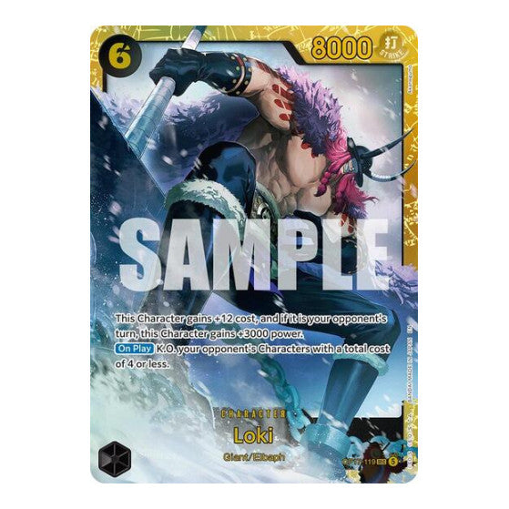 Loki (OP17) #OP17-119 Secret Rare (Foil Near Mint) The World's Strongest Warriors One Piece Card Game: 2026