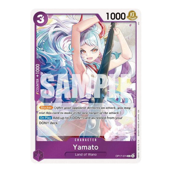 Yamato (OP17) #OP17-074 Rare (Foil Near Mint) The World's Strongest Warriors One Piece Card Game: 2026