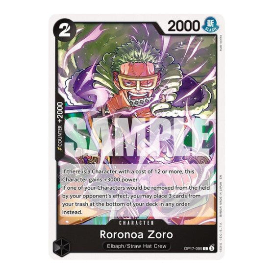 Roronoa Zoro (095) (OP17) #OP17-095 Common (Near Mint) The World's Strongest Warriors One Piece Card Game: 2026