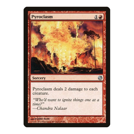 Pyroclasm (DDL) #63 Uncommon (Moderately Played) Duel Decks: Heroes vs. Monsters Magic: The Gathering: 2013