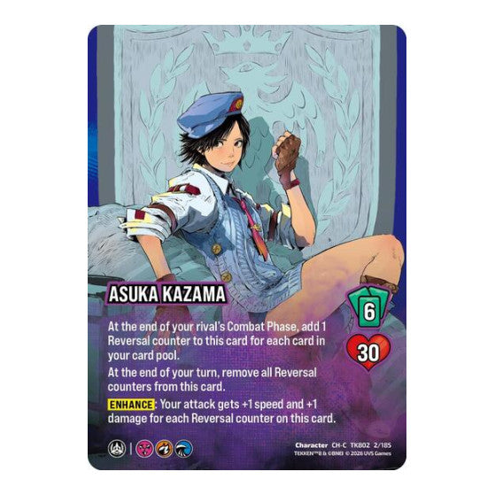 Asuka Kazama (TK8) #TK802 2/185 CH-C (Near Mint) TEKKEN 8 UniVersus: 2026