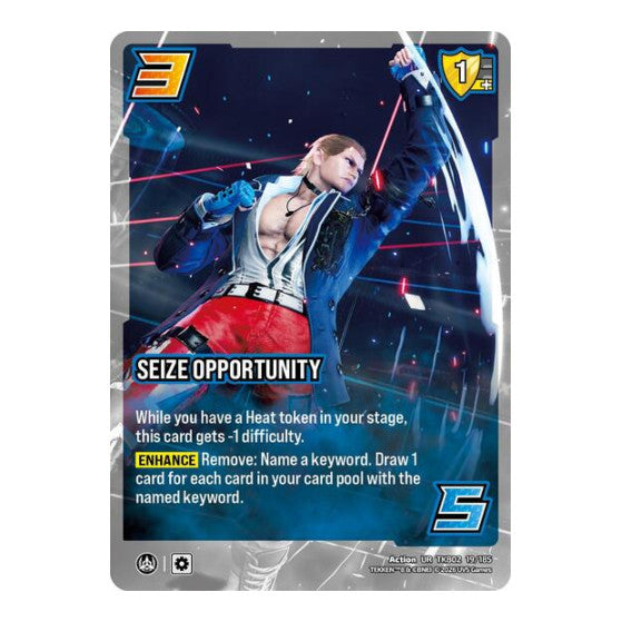 Seize Opportunity (TK8) #TK802 19/185 Ultra Rare (Foil Near Mint) TEKKEN 8 UniVersus: 2026