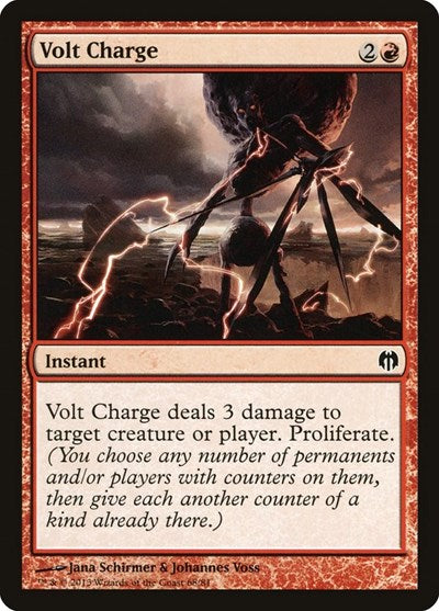 Volt Charge (DDL) #68 Common (Lightly Played) Duel Decks: Heroes vs. Monsters Magic: 2013