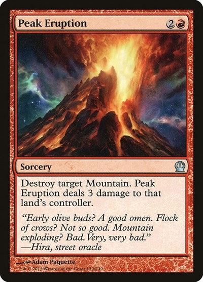 Peak Eruption (THS) #132 Uncommon (Lightly Played) Theros Magic: 2013