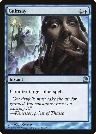 Gainsay (THS) #49 Uncommon (Lightly Played) Theros Magic: The Gathering: 2013