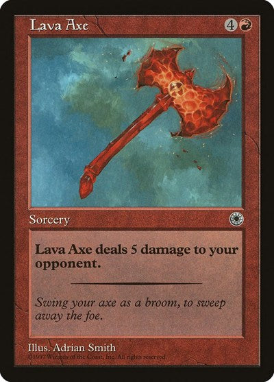Lava Axe (POR) #137 Common (Heavily Played) Portal Magic: The Gathering: 1997