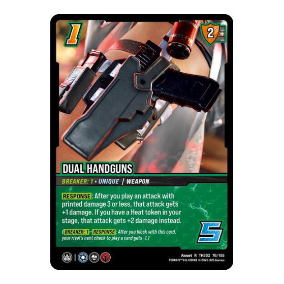 Dual Handguns (TK8) #TK802 78/185 Rare (Foil Near Mint) TEKKEN 8 UniVersus: 2026