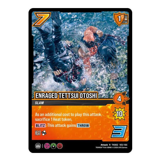 Enraged Tettsui Otoshi (TK8) #TK802 103/185 Rare (Foil Near Mint) TEKKEN 8 UniVersus: 2026