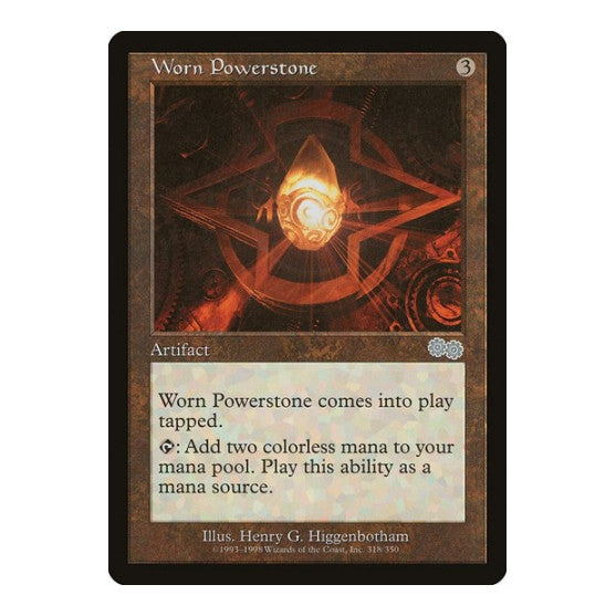 Worn Powerstone (USG) #318 Uncommon (Heavily Played) Urza's Saga Magic: The Gathering: 1998