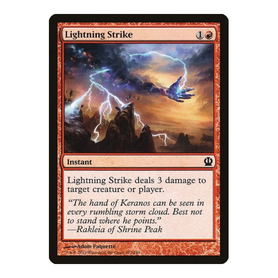 Lightning Strike (THS) #127 Common Theros Magic: The Gathering: 2013