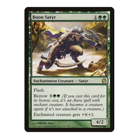 Boon Satyr (THS) #152 Rare (Moderately Played) Theros Magic: The Gathering: 2013