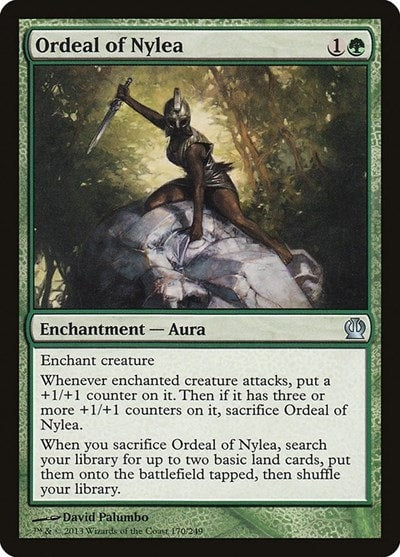 Ordeal of Nylea (THS) #170 Uncommon (Moderately Played) Theros Magic: The Gathering: 2013