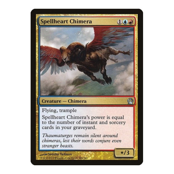 Spellheart Chimera (THS) #204 Uncommon (Lightly Played) Theros Magic: The Gathering: 2013