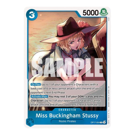 Miss Buckingham Stussy (OP17) #OP17-054 Rare (Foil Near Mint) The World's Strongest Warriors One Piece Card Game: 2026