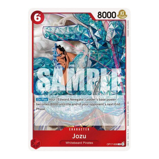 Jozu (OP17) #OP17-008 Rare (Foil Near Mint) The World's Strongest Warriors One Piece Card Game: 2026