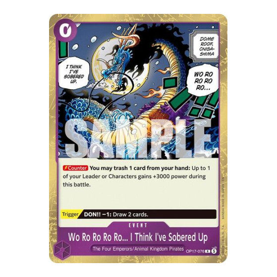 Wo Ro Ro Ro Ro... I Think I've Sobered Up (OP17) #OP17-076 Rare (Foil Near Mint) The World's Strongest Warriors One Piece Card Game: 2026