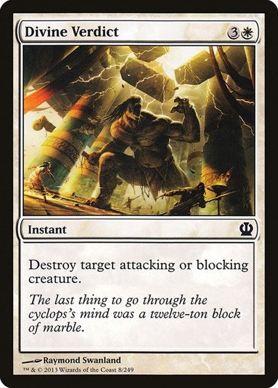Divine Verdict (THS) #8 Common (Lightly Played) Theros Magic: 2013