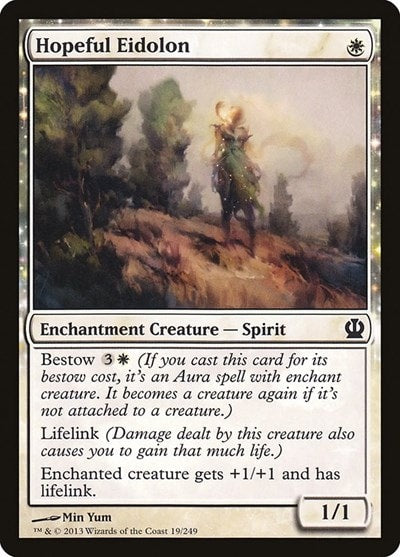 Hopeful Eidolon (THS) #19 Common (Moderately Played) Theros Magic: The Gathering: 2013