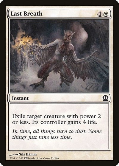 Last Breath (THS) #22 Common (Lightly Played) Theros Magic: The Gathering: 2013