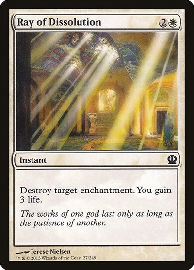 Ray of Dissolution (THS) #27 Common (Lightly Played) Theros Magic: 2013