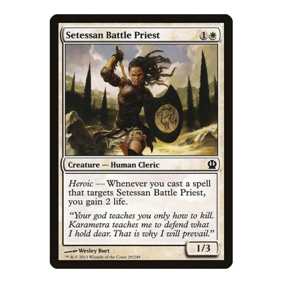 Setessan Battle Priest (THS) #29 Common (Moderately Played) Theros Magic: The Gathering: 2013