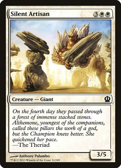Silent Artisan (THS) #31 Common (Lightly Played) Theros Magic: The Gathering: 2013