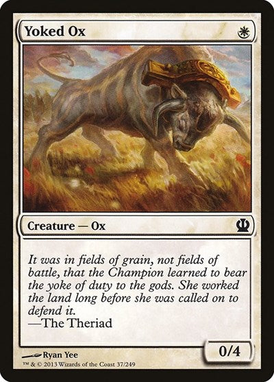 Yoked Ox (THS) #37 Common (Lightly Played) Theros Magic: 2013