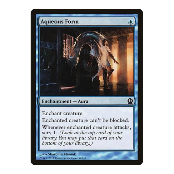 Aqueous Form (THS) #39 Common (Lightly Played) Theros Magic: The Gathering: 2013