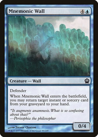 Mnemonic Wall (THS) #55 Common (Lightly Played) Theros Magic: The Gathering: 2013