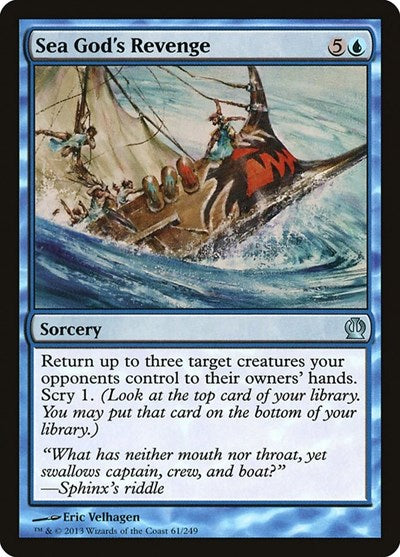 Sea Gods Revenge (THS) #61 Uncommon (Lightly Played) Theros Magic: 2013