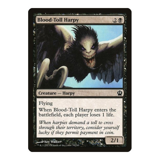 Blood Toll Harpy (THS) #79 Common (Lightly Played) Theros Magic: The Gathering: 2013