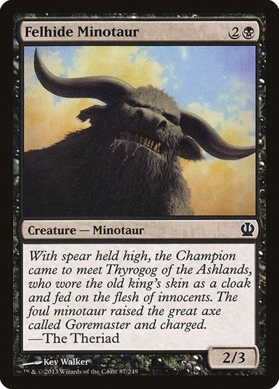 Felhide Minotaur (THS) #87 Common (Lightly Played) Theros Magic: The Gathering: 2013