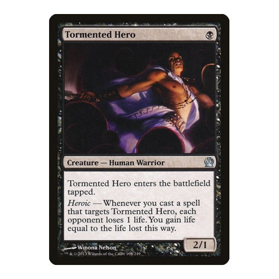 Tormented Hero (THS) #108 Uncommon (Lightly Played) Theros Magic: The Gathering: 2013