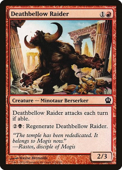 Deathbellow Raider (THS) #117 Common (Moderately Played) Theros Magic: The Gathering: 2013