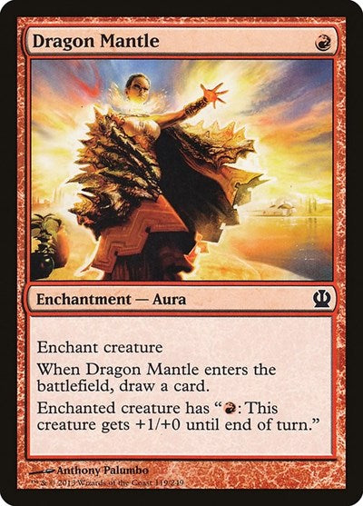 Dragon Mantle (THS) #119 Common (Lightly Played) Theros Magic: 2013