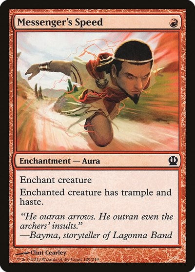 Messengers Speed (THS) #129 Common (Lightly Played) Theros Magic: 2013