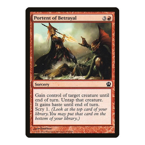 Portent of Betrayal (THS) #133 Common (Lightly Played) Theros Magic: The Gathering: 2013