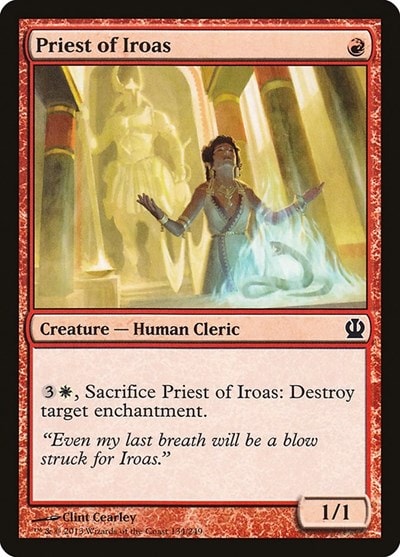 Priest of Iroas (THS) #134 Common (Lightly Played) Theros Magic: The Gathering: 2013