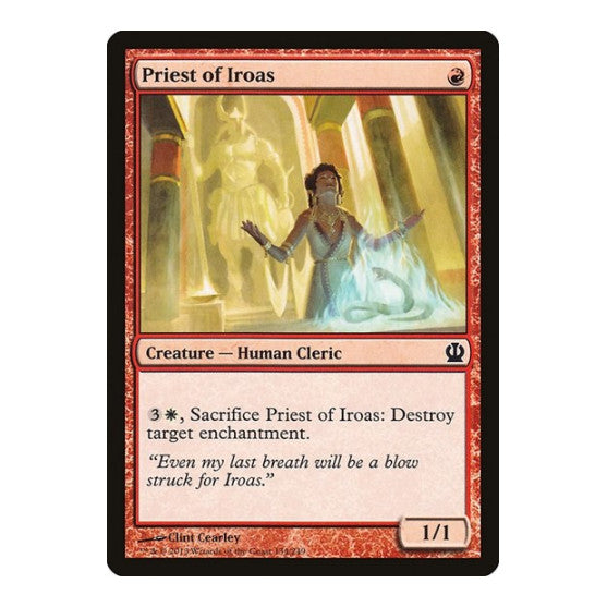 Priest of Iroas (THS) #134 Common (Lightly Played) Theros Magic: The Gathering: 2013