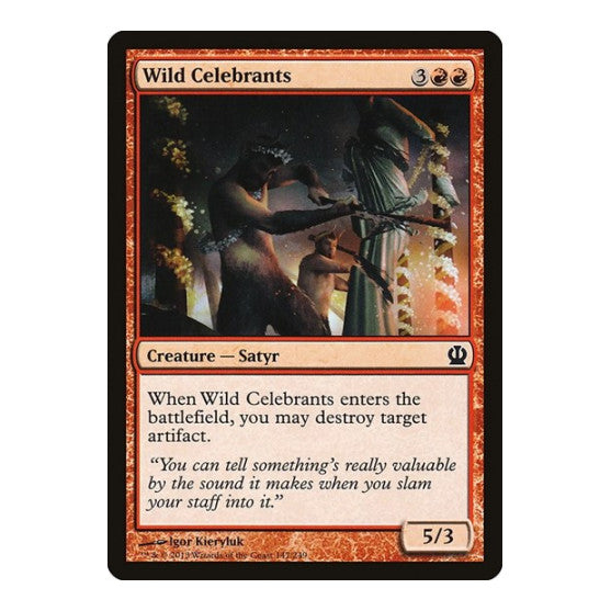 Wild Celebrants (THS) #147 Common (Lightly Played) Theros Magic: The Gathering: 2013