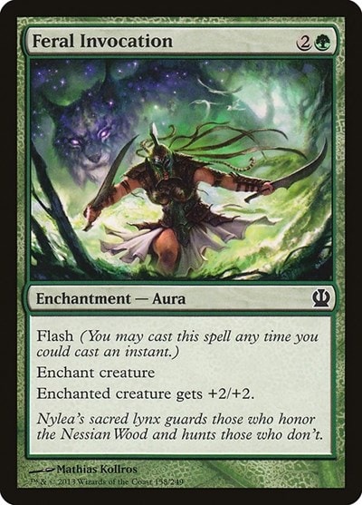 Feral Invocation (THS) #158 Common Theros Magic: The Gathering: 2013