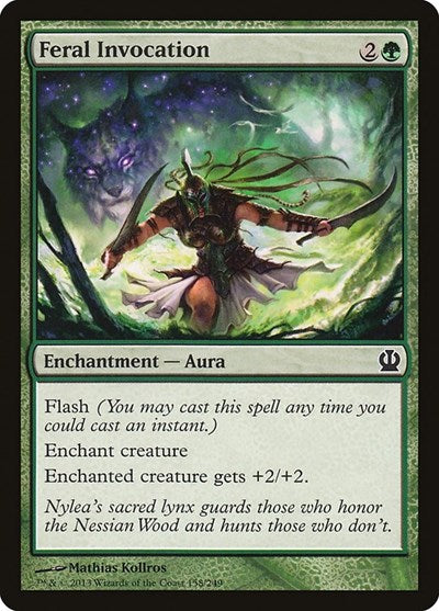 2013 Magic: Theros (THS) - Feral Invocation (#158, Common) (Lightly Played)
