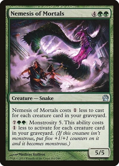 Nemesis of Mortals (THS) #163 Uncommon (Moderately Played) Theros Magic: The Gathering: 2013